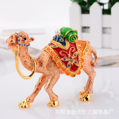 Silk Road Camel Jewelry Box Diamond Jewelry Box Xinjiang Characteristic Crafts Birthday Wedding Day Gift