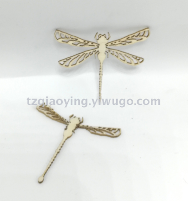 DIY handmade accessories butterfly wood pieces wood butterfly patch hollow wood pieces decoration customization