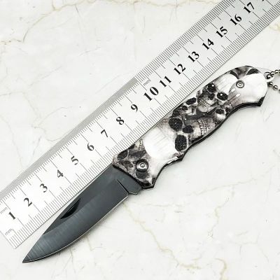 Folding fruit knife outdoor portable knife field key chain Folding knife defensive mini Folding saber