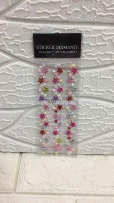 DIY mobile phone car computer decoration  3D  love plum blossom star acrylic diamond sticker