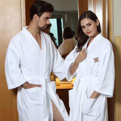 Nance hotel bathrobe white bathrobe made of cotton