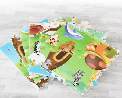 Baby Eva crawling mat foam patchwork mat puzzle cartoon crawling mat 60cm children cushion household damp proof mat