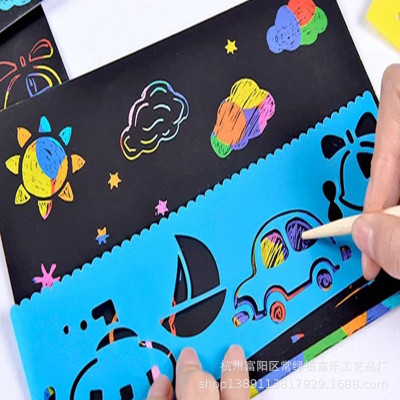 Children's colorful Scratch-off paper DIY scratch-off painting