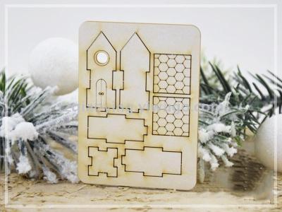 3D wooden 3D jigsaw puzzle laser cutting DIY handmade toys