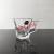 Clear glass mug glass cup small handle water glass water 