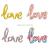 43-inch large conjoined LOVE letter aluminum balloon wedding party holiday decoration balloon holiday party supplies