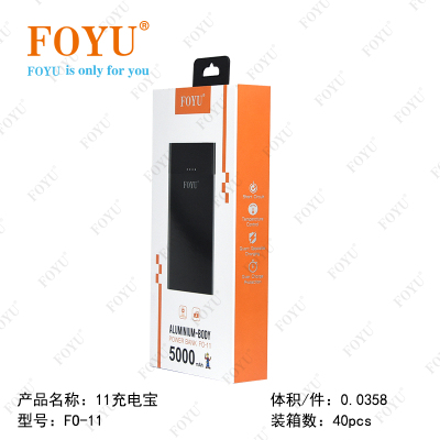 foyu 10000 MA Portable Compact Power Bank Mobile Power Source FO-11