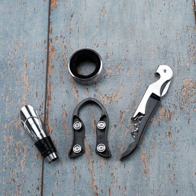 Red Wine Wine Container Hippocampus Knife Wine Ring Paper Cutting Knife Wine Set Four-Piece Wine Set Red Wine