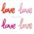 43-inch large conjoined LOVE letter aluminum balloon wedding party holiday decoration balloon holiday party supplies