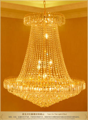 Golden dining room chandelier European crystal chandelier LED living room table lamp simple modern lamps lighting