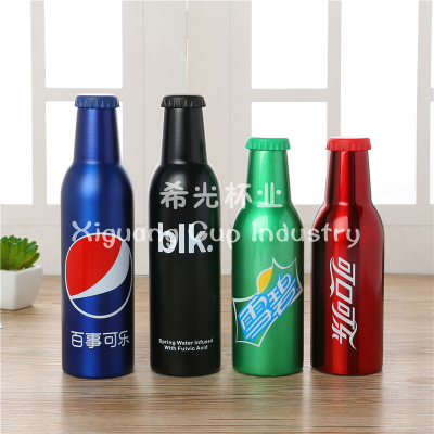 Handy Thermos Cup Creative Fashion Pepsi Sprite Pressurized Bottle Stainless Steel Vacuum Cup