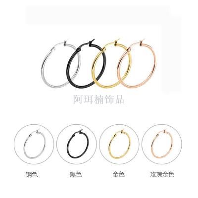 Ornan jewelry high quality stainless steel line earrings foreign popular earrings manufacturers direct