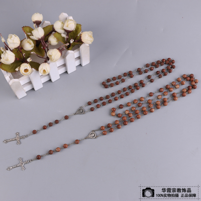 Europe and the United States Jesus religious cross necklace men and women beads cross pendant necklace
