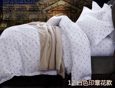 Nice hotel supplies hotel bed sheets all cotton quilt set custom pillowcase