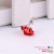 Twelve pairs of one-card red rose studs Japanese and Korean wind versatile fashion pair manufacturers direct sales