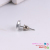 Black heart pear-shaped flash drill strong magnetic magnet ear studs no ear holes magnet