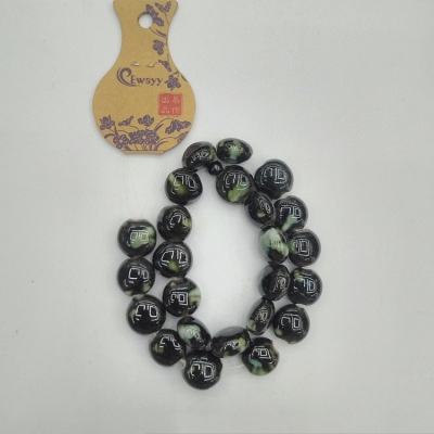 The Ceramic beads custom-made lentils DIY necklace clothing accessories wholesale batch yiwu beads