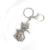 Exquisite new Korean creative cat diamond key chain personality animal cat diamond inlaid metal pendant accessories