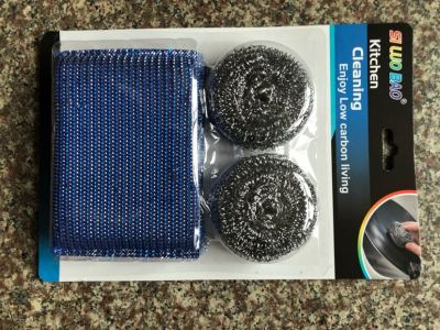 Stainless steel cleaning ball pan scrubbing dish cloth, sponge