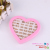 Pink heart box stud point drill stud fashion stud Michael