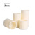 Can be customized 4 pieces of flat mouth plastic USB candle with charging protection electronic candle charging function
