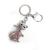 Exquisite new Korean creative cat diamond key chain personality animal cat diamond inlaid metal pendant accessories