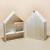 DIY wooden house storage rack snow clay color clay wooden white embryo storage box storage box mold