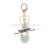 Korean new exquisite pearl bracelet pendant creative love metal key chain diy jewelry key chain accessories