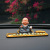 Temporary car parking phone number card move car kaka pass 3d monk doll hide parking sign