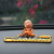 Temporary car parking phone number card move car kaka pass 3d monk doll hide parking sign