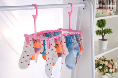 Unclipped clothes-hanger multi-purpose colorful clothes-hanger underwear socks multi-clipped clothes-hanger novel specia