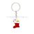 New creative Christmas gifts metal Santa Claus candy socks key rings bag pendant manufacturers customized