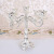 Both Luxury european-style table model room and soft decorations placed pieces of european-style candlelight dinner props metal wedding candlestick