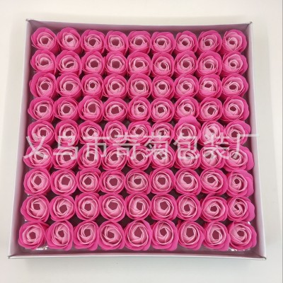 Soap flower head wholesale Soap flower rose head thickening no base three layers of rose Soap flower manufacturers direct sales