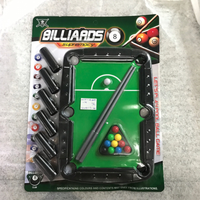 Toy suction card billiard table