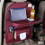 Car Leather Buggy Bag Multifunctional Storage Tray Chair Back Folding Clutter Storage Hanging Bag Car