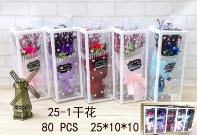 New soap flower and dry flower factory direct sales
