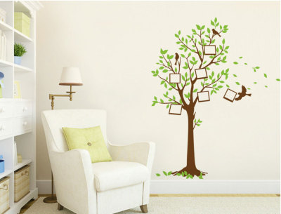 Fresh Photo Frame Tree Photo Wall Wall Sticker Living Room Bedroom Sofa Wall Background Decoration Removable Self-Paste
