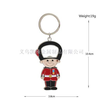 Cross - border selling royal guards bottle opener key chain featured tourism souvenir crafts custom wholesale