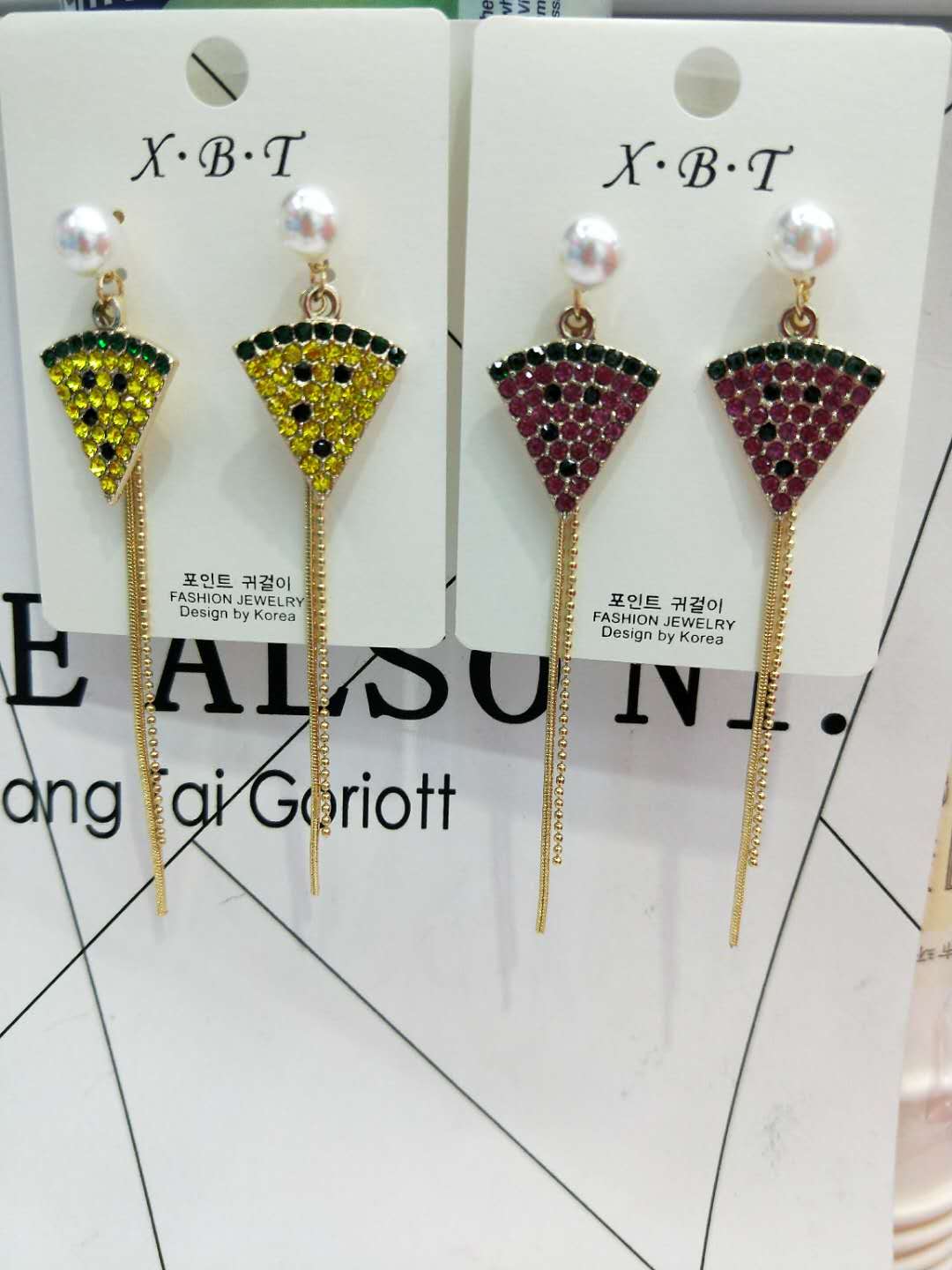 小白兔流行饰品 女士时尚耳环 流苏耳环