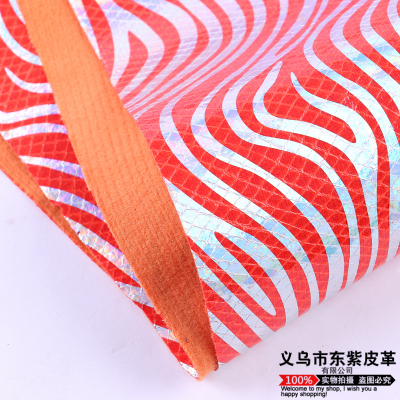 Striped Snake Pattern Dz1248 Shoe Material Luggage Ornament Leather Accessories for Belt Color and Style