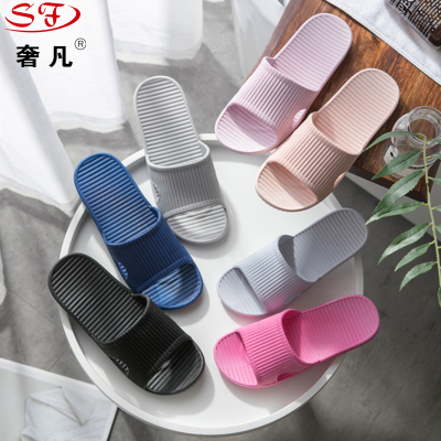 Hotel family bathroom slippers Hotel guest room indoor bath skidproof deodorant soft sole lovers slippers