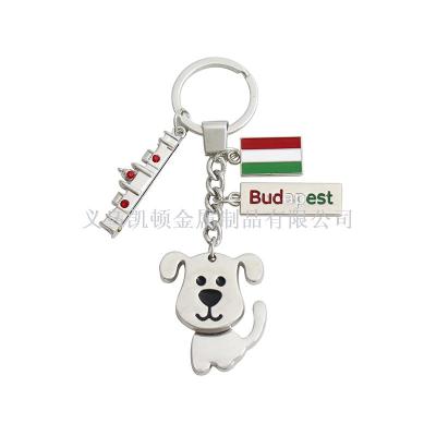 Customized creative metal key chain gift advertising promotion small gifts pendant tourism souvenirs crafts