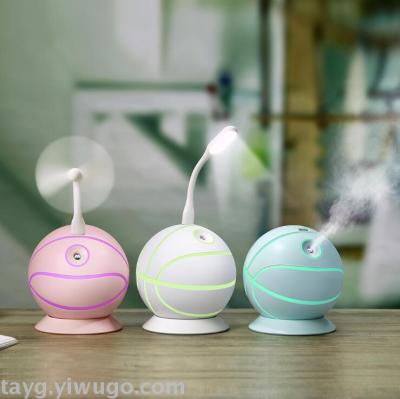 New four in one basketball humidifier mini desk air humidifier USB car purification