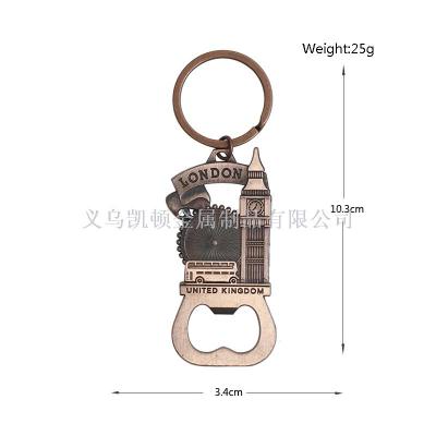 Hot Sale Multi-Functional Beer Bottle Opener Key Ring London Big Ben Featured Tourism Crafts Bag Accessories