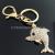 Exquisite Dolphin Car Key Ring Metal Rhinestone Custom Ornament Keychain Custom Key Chain Gift Gift