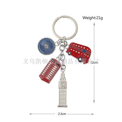 London tourist souvenir key ring landmark Big Ben red phone box London eye custom key ring