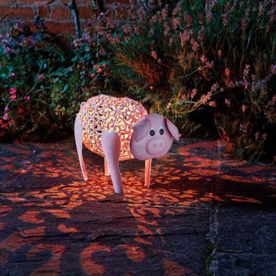 2019 new solar iron garden decoration lamp animal lawn decoration LED animal iron lamp