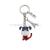European and American popular metal dog pendant Paris tower key chain personalized travel souvenir gift customization