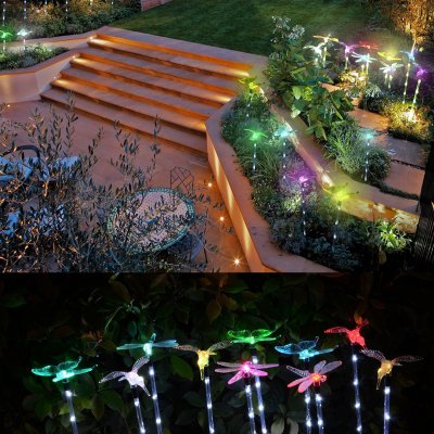 New solar garden lights LED pole lights outdoor garden lights